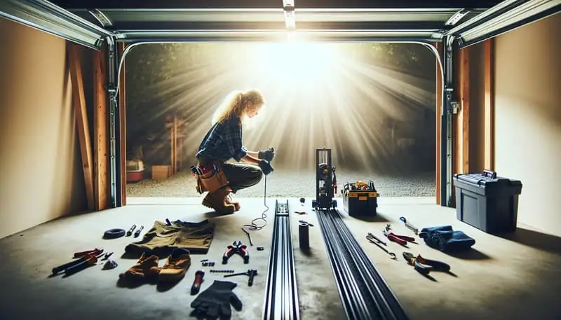 Garage Door Track Repair — Lennox